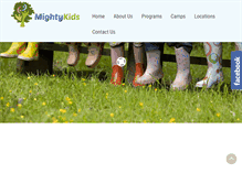 Tablet Screenshot of mightykids.ca